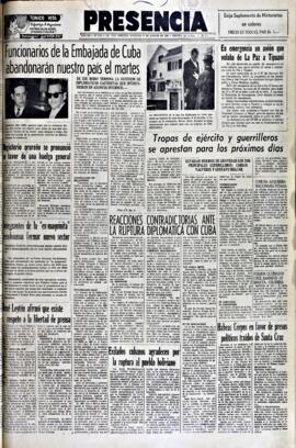 Presencia, edición del 23 de agosto de 1964