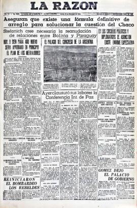 La Razón, edición del 24 de diciembre de 1936
