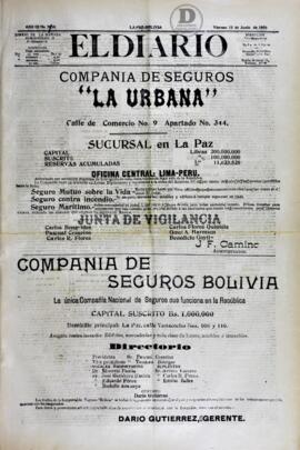 El Diario, edición del 15 de junio de 1906