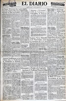 El Diario, edición del 12 de octubre de 1953