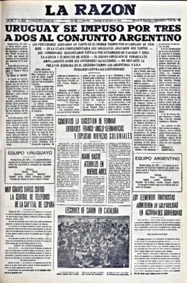 La Razón, edición del 24 de enero de 1937