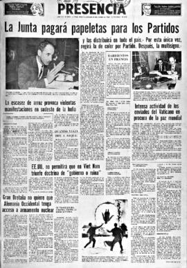 Presencia, edición del 29 de enero de 1966