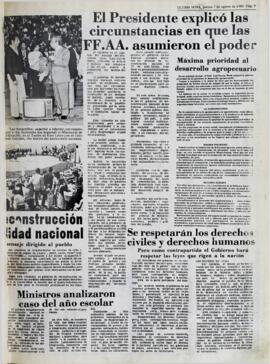 SE RESPETARAN LOS DERECHAS CIVILES Y DERECHOS HUMANOS. (1980, 07 de agosto). Ultima Hora [La Paz, Bolivia], p. 9.