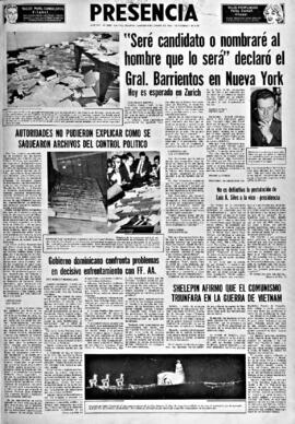 Presencia, edición del 8 de enero de 1966