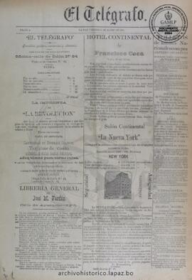 El Telegrafo, edición del 8 de marzo de 1895
