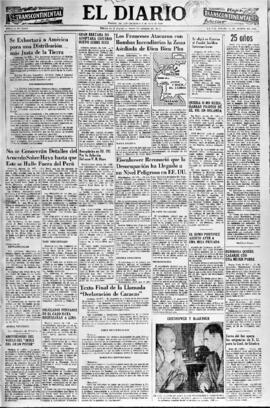 El Diario, edición del 25 de marzo de 1954