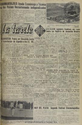 La Tarde, edición del 9 de marzo de 1960