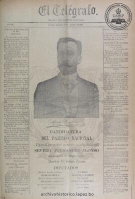 El Telegrafo, edición del 27 de agosto de 1895