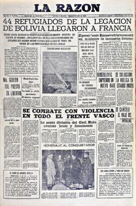 La Razón , edición del 3 de abril de 1937
