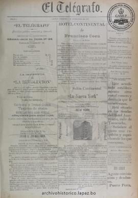 El Telegrafo, edición del 7 de septiembre de 1894