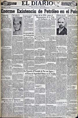 El Diario, edición del 29 de abril de 1952