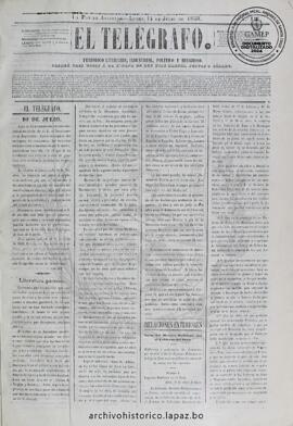 El Telegrafo, edición del 11 de julio de 1859