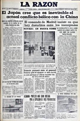 La Razón , edición del 10 de agosto de 1937