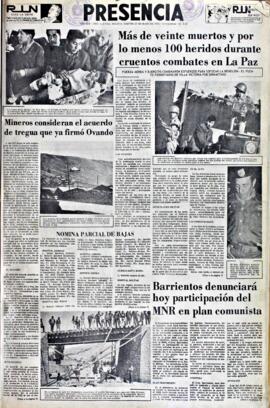 La Razón, edición del 25 de mayo de 1965