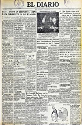 El Diario, edición del 2 de abril de 1953