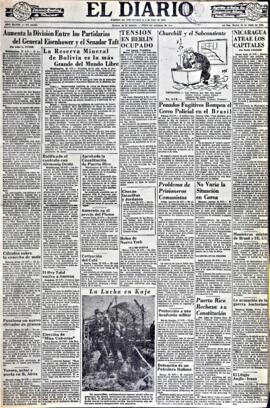 El Diario, edición del 24 de junio de 1952