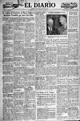 El Diario, edición del 27 de agosto de 1954