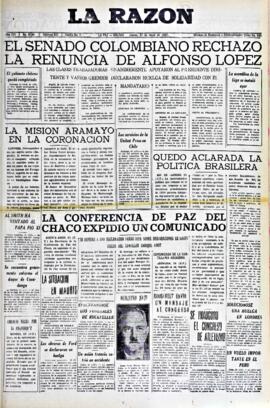 La Razón, edición del 27 de mayo de 1937
