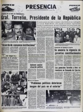 ACUERDO DE CONSENSO INSTITUCIONAL. (1981, 04 de septiembre). Presencia [La Paz, Bolivia], p. 1.
