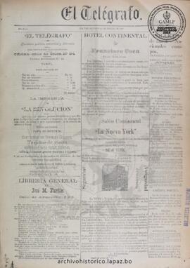 El Telegrafo, edición del 26 de enero de 1895