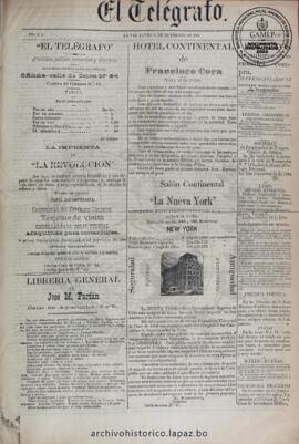 El Telegrafo, edición del 31 de diciembre de 1894