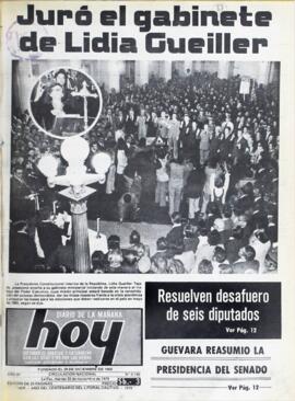 LIDIA GUEILLER DEMANDA ENTEREZA DEL PUEBLO PARA AFRONTAR CRÍTICA SITUACIÓN ECONÓMICA. (1979, 20 de noviembre). Hoy [La Paz, Bolivia], p. 14.