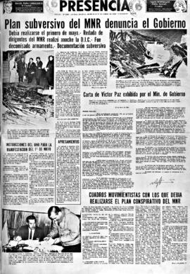 Presencia, edición del 27 de abril de 1966