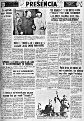 Presencia, edición del 15 de mayo de 1966
