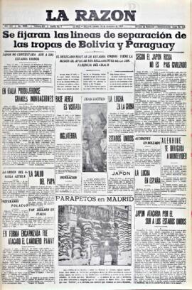 La Razón, edición del 18 de diciembre de 1937