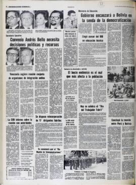 LA COB INFORMA SOBRE LA REUNIÓN CON AUTORIDADES. (1982, 18 de mayo). Presencia [La Paz, Bolivia], p. 8.