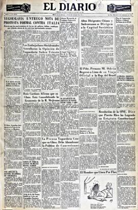El Diario, edición del 2 de septiembre de 1953