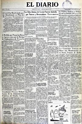 El Diario, edición del 13 de agosto de 1953