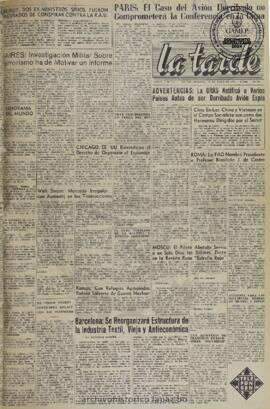 La Tarde, edición del 10 de mayo de 1960