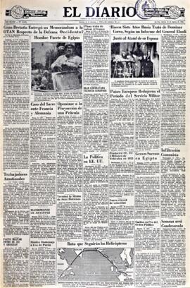El Diario, edición del 14 de agosto de 1952