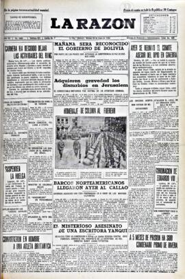 La Razón, edición del 29 de mayo de 1936