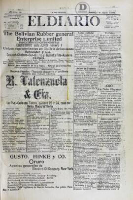El Diario, edición del 12 de agosto de 1905