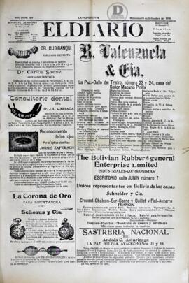 El Diario, edición del 19 de septiembre de 1906