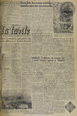 La Tarde, edición del 22 de marzo de 1960