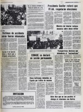 VÍCTIMAS DE ACCIDENTE AEREO FUERON INHUMADAS. (1980, 04 de junio). Presencia [La Paz, Bolivia], p. 7.