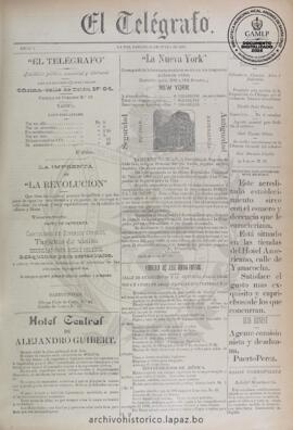 El Telegrafo, edición del 24 de junio de 1893