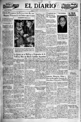 El Diario, edición del 25 de noviembre de 1954