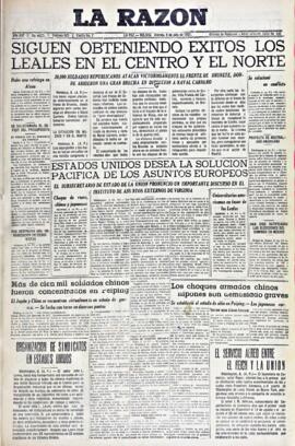 La Razón, edición del 9 de julio de 1937