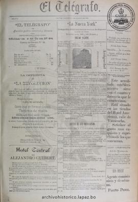 El Telegrafo, edición del 20 de enero de 1894