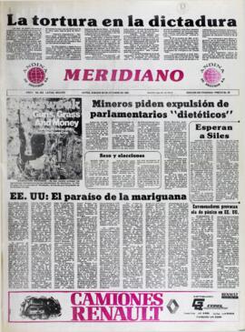 ESPERAN A SILES. (1982, 30 de octubre). Meridiano [La Paz, Bolivia], p. 1.