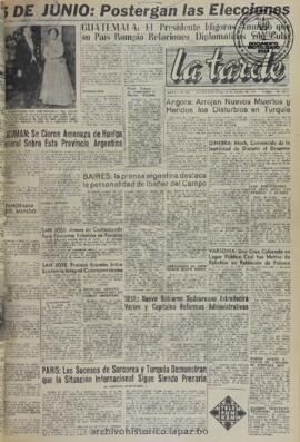 La Tarde, edición del 29 de abril de 1960