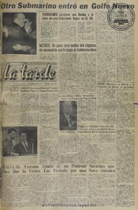 La Tarde, edición del 10 de febrero de 1960