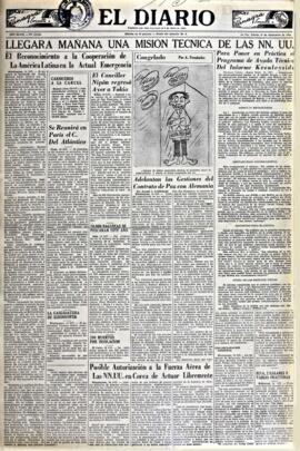 El Diario, edición del 15 de septiembre de 1951