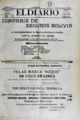 El Diario, edición del 10 de agosto de 1906