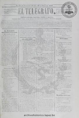 El Telegrafo, edición del 28 de julio de 1859