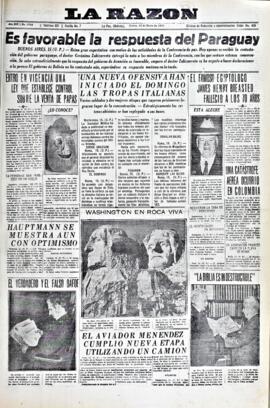La Razón, edición del 16 de enero de 1936